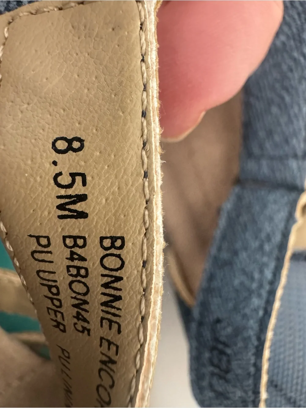 JBU Women's Denim Woven Slingback Sandals - Blue US 8.5M